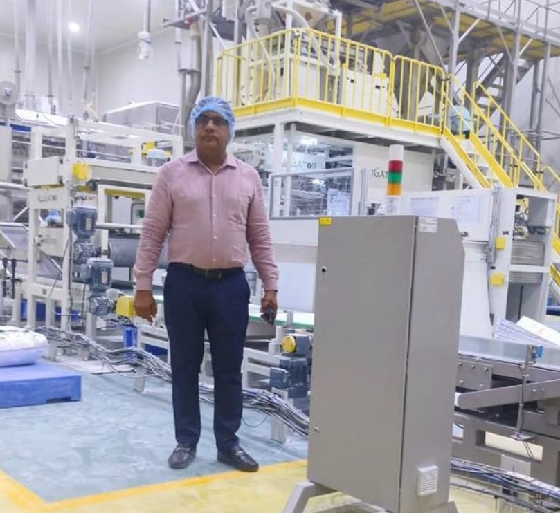  Fulchand Kachchhawa at GreenFay Foods’ advanced potato processing facility, showcasing the company’s technology-driven approach to value-added potato products.