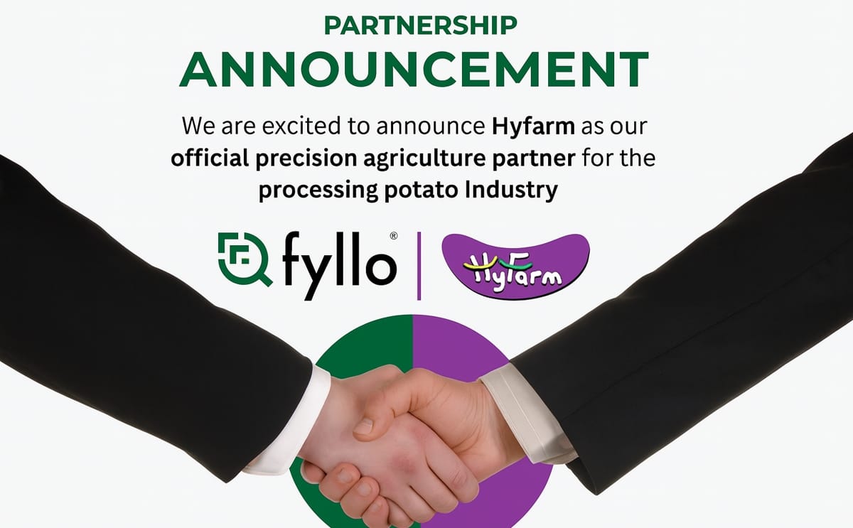 Fyllo and HyFarm join hands in an exclusive precision agriculture partnership to revolutionize India’s processing potato industry Fyllo and HyFarm join hands in an exclusive precision agriculture partnership to revolutionize India’s processing potato industry
