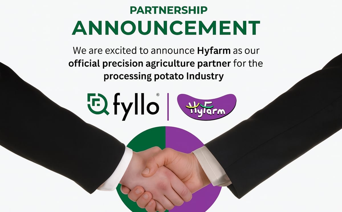 Fyllo and HyFarm join hands in an exclusive precision agriculture partnership to revolutionize India’s processing potato industry Fyllo and HyFarm join hands in an exclusive precision agriculture partnership to revolutionize India’s processing potato industry