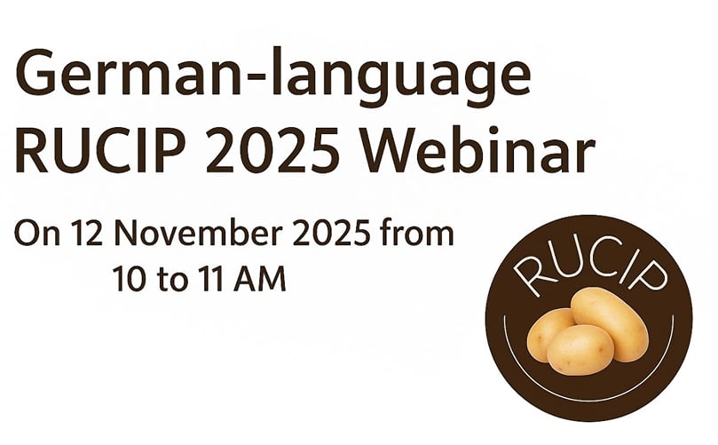 German-language RUCIP 2025 Webinar (Deutschsprachiges Webinar RUCIP 2025) Webinar: RUCIP 2025: Simplifying potato trade disputes in Europe