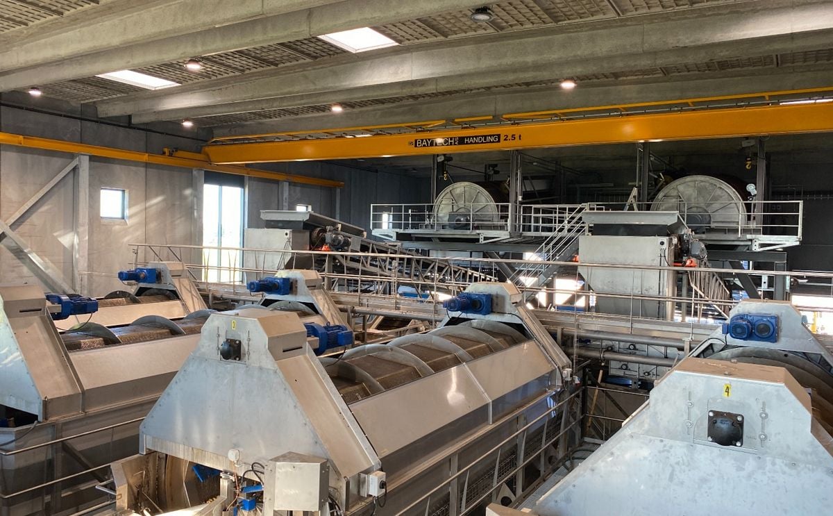 Gigantic Tummers washing line for Danish potato starch producer Gigantic Tummers washing line for Danish potato starch producer