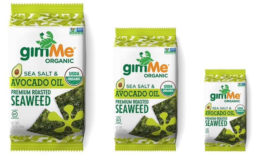 GimMe Snacks Sea Salt & Avocado Oil Roasted Seaweed snack