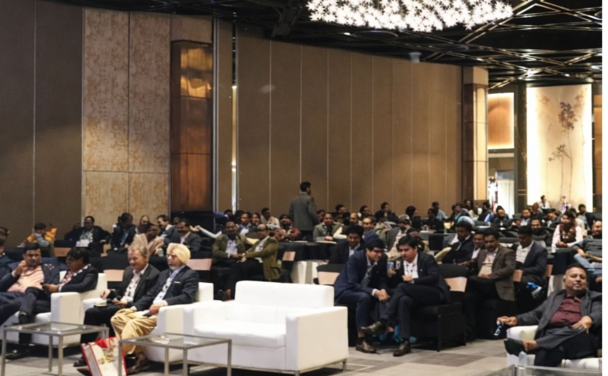 Industry leaders and stakeholders attend the Indian Potato Industry Excellence Awards during the Global Potato Summit 2025 at the India Expo Mart Centre, Greater Noida.