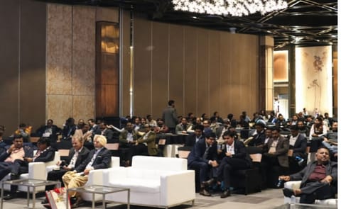 Industry leaders and stakeholders attend the Indian Potato Industry Excellence Awards during the Global Potato Summit 2025 at the India Expo Mart Centre, Greater Noida. Industry leaders and stakeholders attend the Indian Potato Industry Excellence Awards during the Global Potato Summit 2025 at the India Expo Mart Centre, Greater Noida.