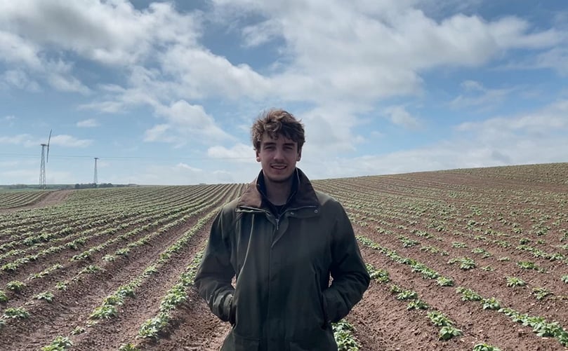 James Pick, a 22-year-old potato farmer for McCain based in North Yorkshire James Pick, a 22-year-old potato farmer for McCain based in North Yorkshire