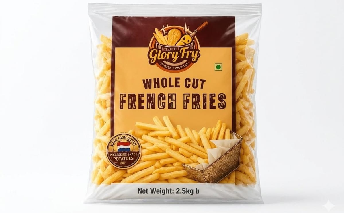 GloryFry Whole Cut French Fries, part of Alimento's new range of value-added potato products launching in Bangladesh.