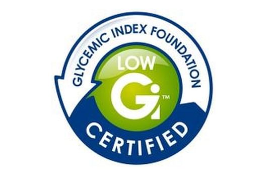 Officially certified low glycemic index
