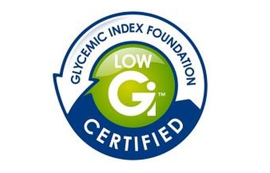 Officially certified low glycemic index Officially certified low glycemic index