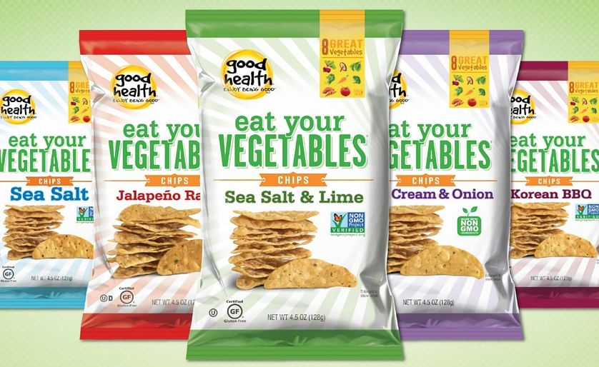 Eat Your Vegetables chips are crafted with a blend of 8 Great Vegetables: carrots, sweet potatoes, kale, spinach, broccoli, tomato, beets and shiitake mushrooms, and feature five mouthwatering flavors, including Sea Salt, Jalapeño Ranch, Korean BBQ, Sour