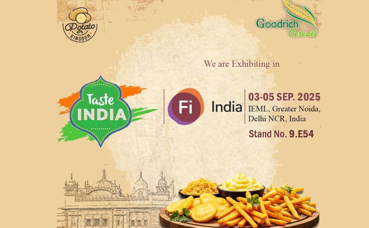 Goodrich Cereals at FI India 2025: Explore premium potato flakes and frozen potato products at Stand 9E54, IEML, Greater Noida (3–5 Sept). Innovation, quality, and sustainability in every bite! Goodrich Cereals at FI India 2025: Explore premium potato flakes and frozen potato products at Stand 9E54, IEML, Greater Noida (3–5 Sept). Innovation, quality, and sustainability in every bite!