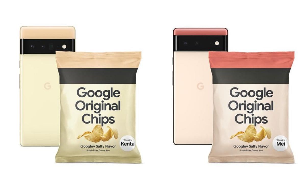 Google hypes the Pixel 6 in Japan with bag of Google Original Potato Chips