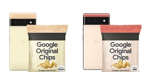Google hypes the Pixel 6 in Japan with bag of Google Original Potato Chips