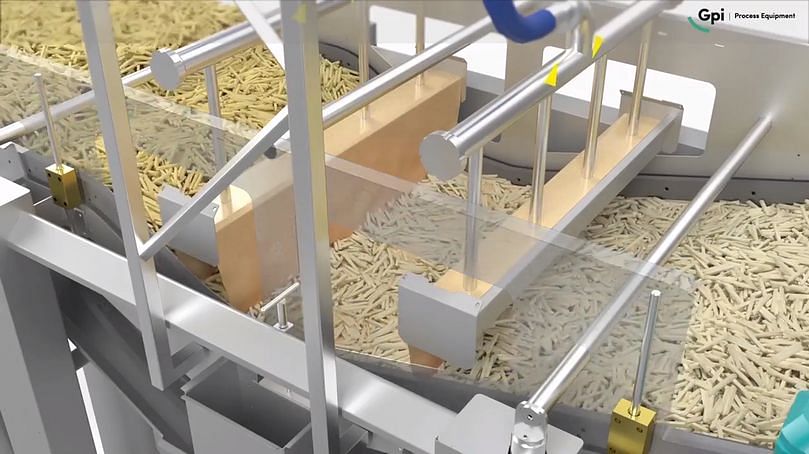 Animation of the batter preparation process by the Gpi batterline for a french fry application (Courtesy: Gpi Process Equipment)