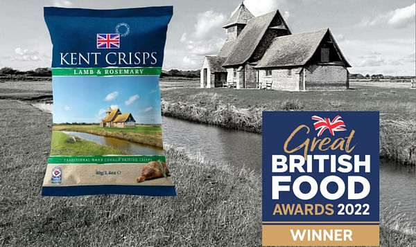 ‘Best Savoury Snack’ Win for Kent Crisps at the Great British Food Awards 2022.