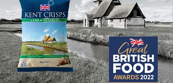 ‘Best Savoury Snack’ Win for Kent Crisps at the Great British Food Awards 2022.