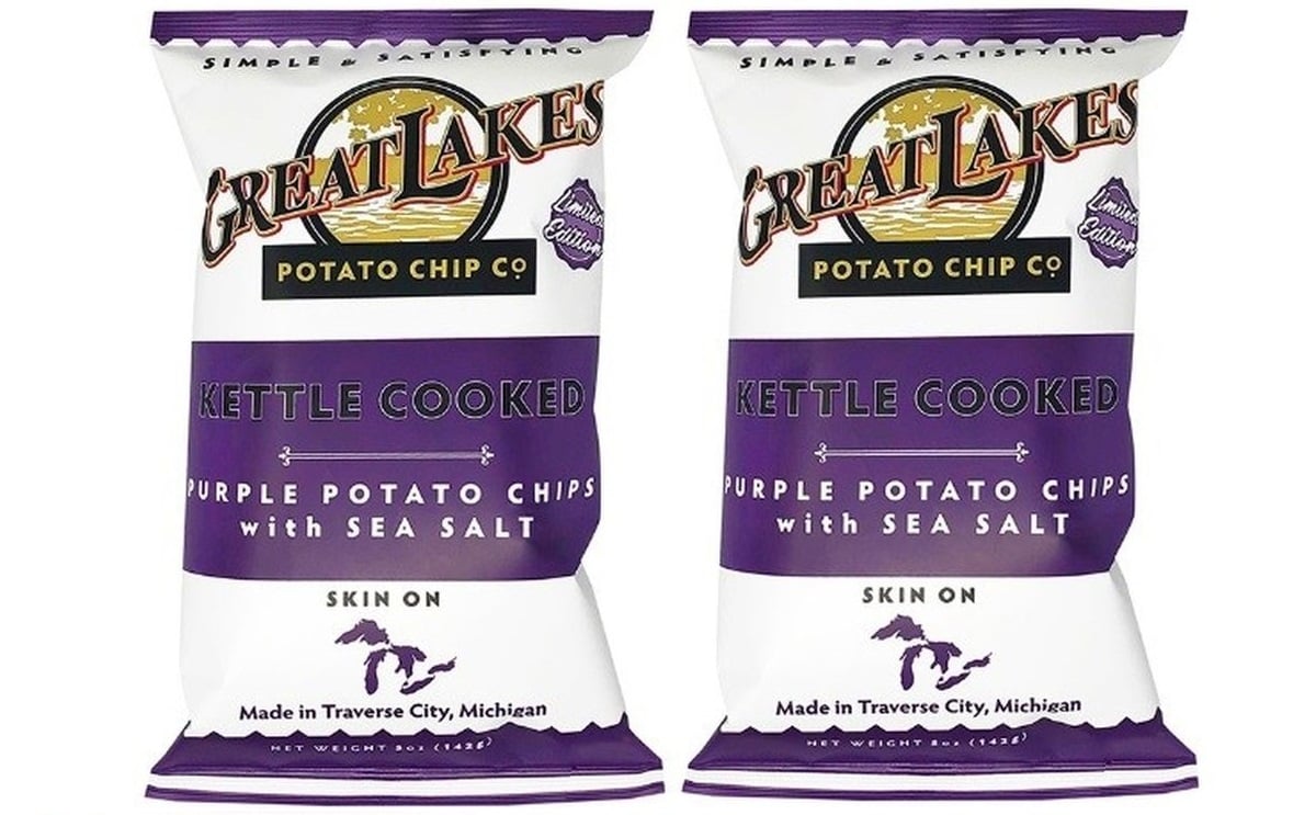 Limited Edition Purple Potato Chips at the Great Lakes Potato Chip Company Limited Edition Purple Potato Chips at the Great Lakes Potato Chip Company