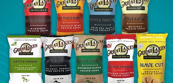 Great Lakes Potato Chips manufactures skin on kettle chips in a range of flavours