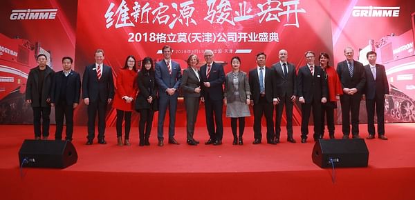 Equipment manufacturer Grimme inaugurated its new factory in Tjanjin, China