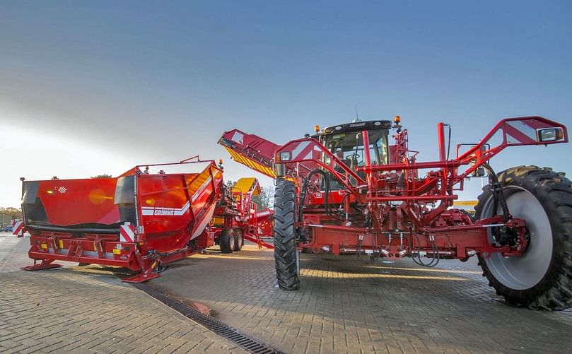 Grimme's market-leading VARITRON 470 four-row self-propelled harvester will be taking center stage.