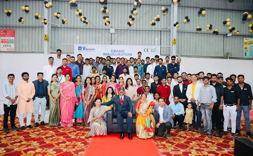 The Shri Vibracion team and guests celebrating the grand inauguration of the new facility, marking a major milestone in the company’s journey. The Shri Vibracion team and guests celebrating the grand inauguration of the new facility, marking a major milestone in the company’s journey.