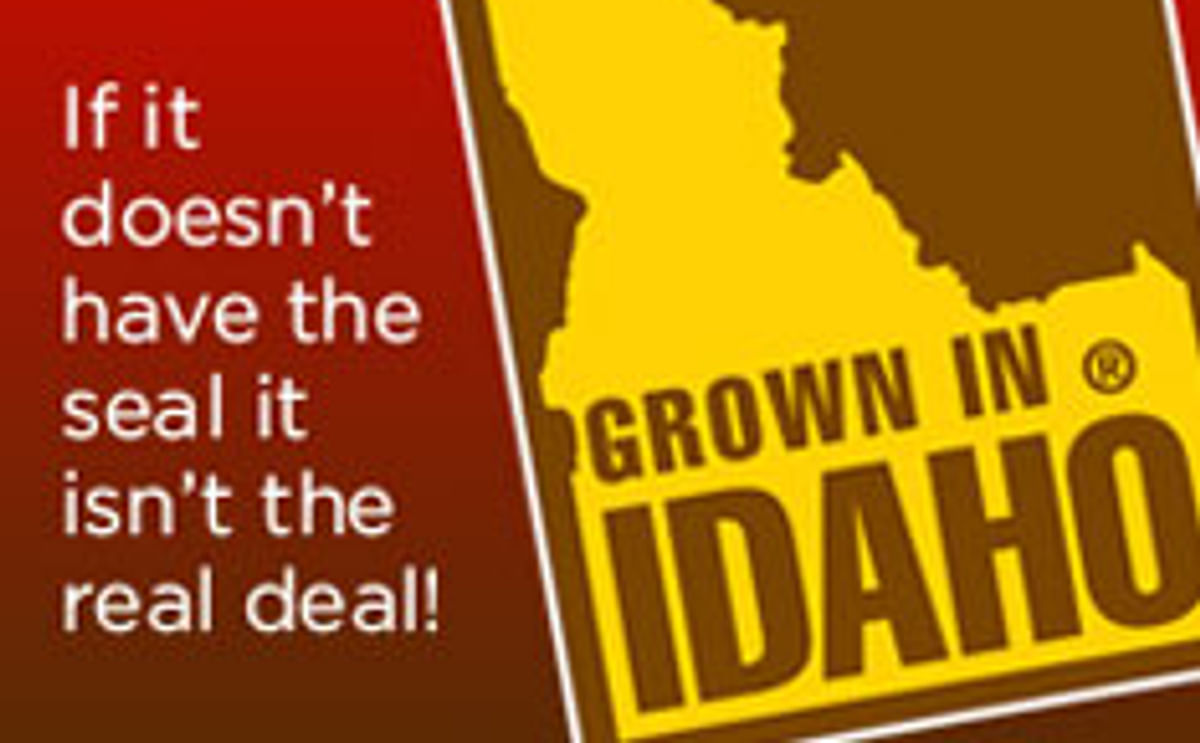 Grown in Idaho seal promotion by the Idaho Potato Council Grown in Idaho seal promotion by the Idaho Potato Council