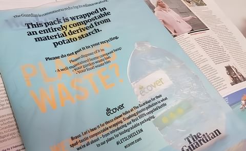British newspaper The Guardian switches to potato starch based wrapping British newspaper The Guardian switches to potato starch based wrapping