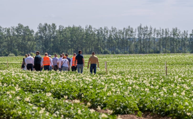 Guests Visit Potato Farm in Poland Guests Visit Potato Farm in Poland