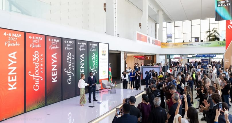 Officials and global industry leaders gather at Gulfood in Dubai for the announcement of Gulfood360 Africa/Kenya, confirming Nairobi as host of the landmark event from 4–6 May 2027 and reinforcing Kenya’s role as Africa’s gateway to the global food economy.