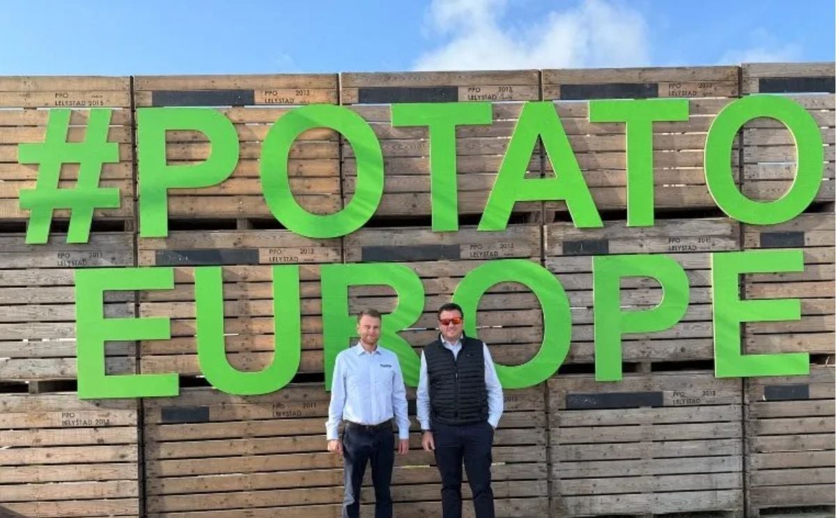 Duane Hill and Rob Highfield, Sales Managers – of Haith at Potato Europe Duane Hill and Rob Highfield, Sales Managers – of Haith at Potato Europe