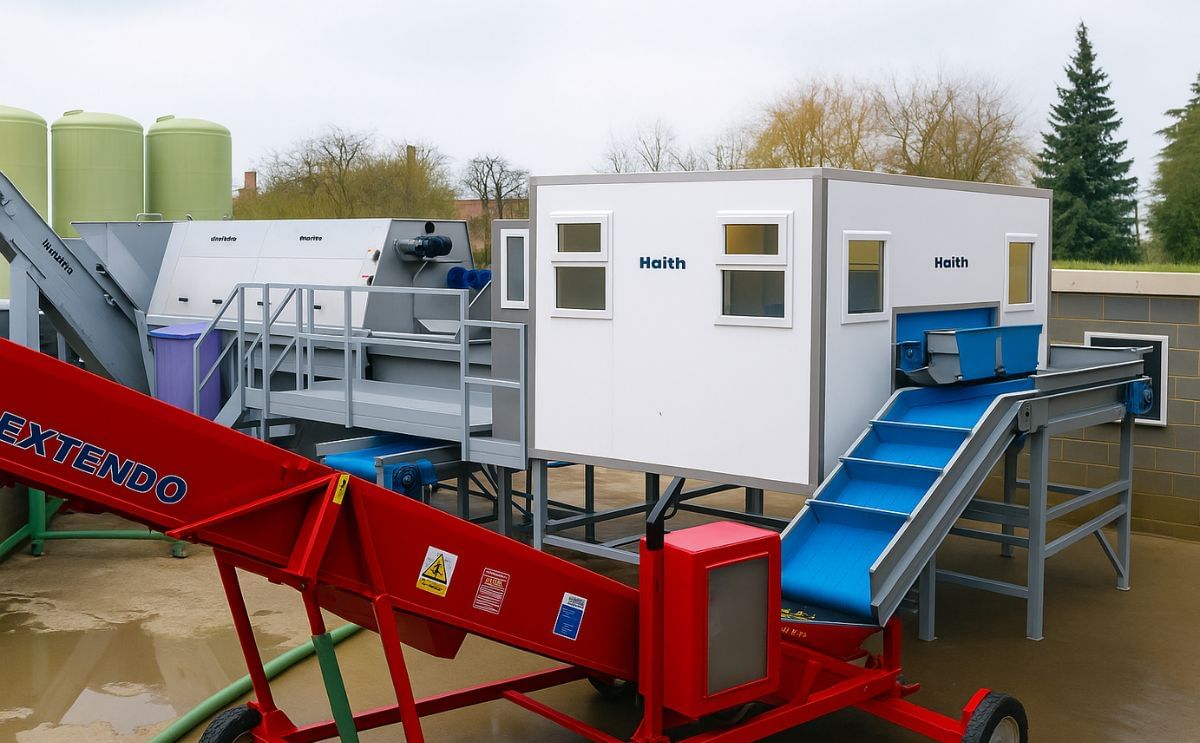 A Haith Process Washing system with a capacity of 25 tonnes of potatoes per hour.