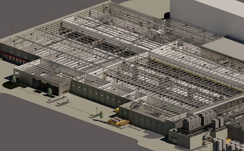 Aerial rendering of Intralox Hammond facility expansion Aerial rendering of Intralox Hammond facility expansion
