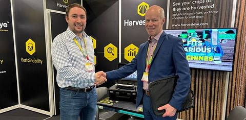 L-R Harry Tinson, general manager at HarvestEye, and Antti Hintikka, U2 Online Oy