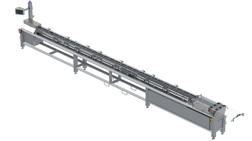 Newtec High Care Step Conveyor, Model HCSC