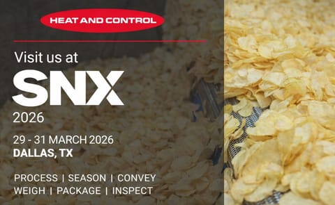 Heat and Control showcases cutting-edge snack processing innovations at SNX 2026 in Dallas, highlighting sustainable solutions, advanced seasoning systems, and high-speed packaging technologies developed with partners Ishida and CEIA. Heat and Control showcases cutting-edge snack processing innovations at SNX 2026 in Dallas, highlighting sustainable solutions, advanced seasoning systems, and high-speed packaging technologies developed with partners Ishida and CEIA.
