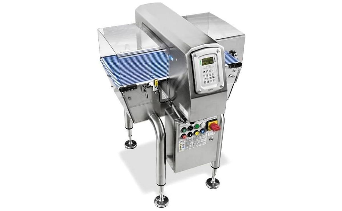 Easily fit this metal detector system in your processing line Easily fit this metal detector system in your processing line