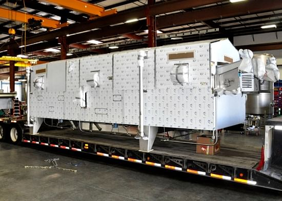 Another  MTKF batch fryer is prepared for shipping from Heat and Control.