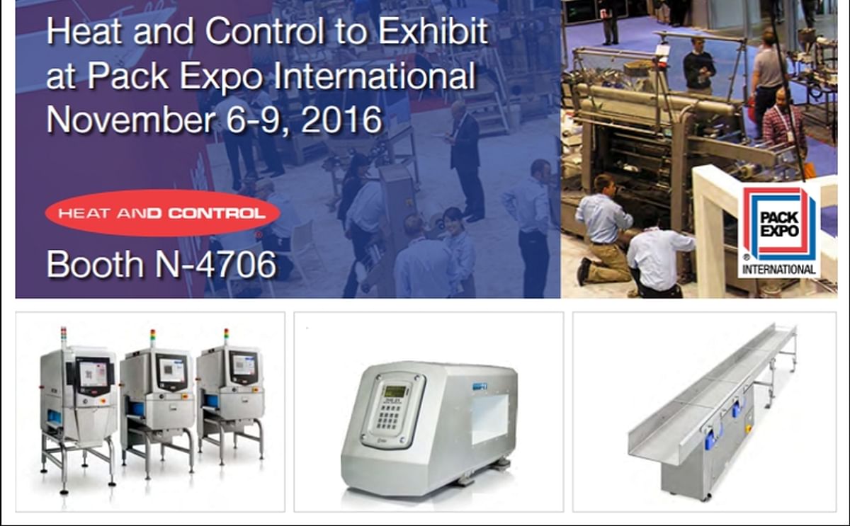 At Pack Expo International 2016, equipment manufacturer Heat and Control will showcase the latest technologies from Heat and Control, FastBack®, Spray Dynamics®, CEIA® and Ishida in booth N-4706