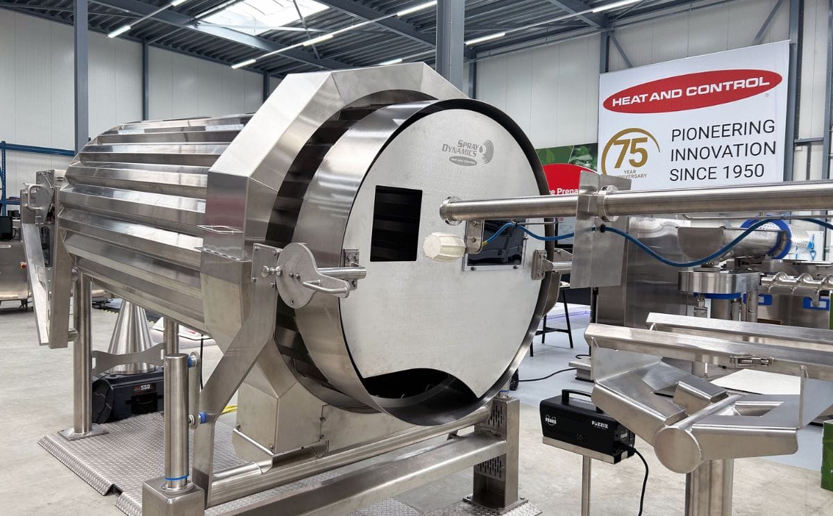 Heat and Control will debut the Spray Dynamics Symphony In-Kitchen Seasoning System (IKS) in India at Anuga FoodTec India 2026, offering snack manufacturers more consistent seasoning, easier cleaning and reduced airborne seasoning dust. Heat and Control will debut the Spray Dynamics Symphony In-Kitchen Seasoning System (IKS) in India at Anuga FoodTec India 2026, offering snack manufacturers more consistent seasoning, easier cleaning and reduced airborne seasoning dust.