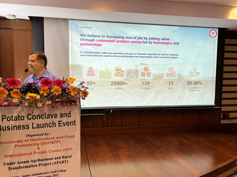Mr. Hemant emphasizes on role SV Agri can play in Assam Potato Ecosystem Mr. Hemant emphasizes on role SV Agri can play in Assam Potato Ecosystem