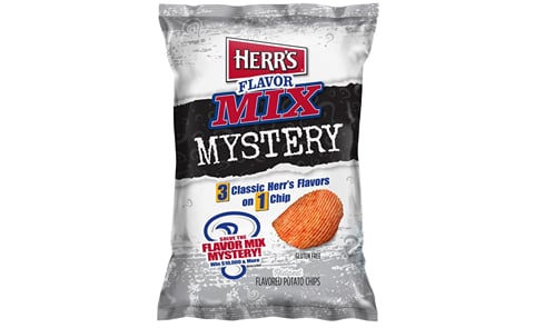 Herr's Launches 'Flavor Mix Mystery' Chip Asking Fans To Guess The Mystery Combination Herr's Launches 'Flavor Mix Mystery' Chip Asking Fans To Guess The Mystery Combination