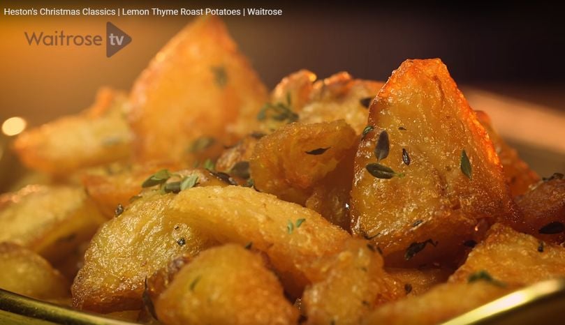 Heston Blumenthal shows you his technique to achieve the perfect roast potatoes - crisp on the outside and beautifully fluffy on the inside (Courtesy: Waitrose TV)
Heston Blumenthal shows you his technique to achieve the perfect roast potatoes - crisp on the outside and beautifully fluffy on the inside (Courtesy: Waitrose TV)
