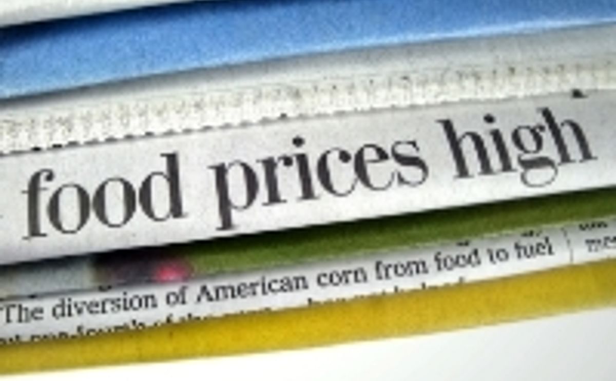 Higher food prices Higher food prices