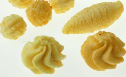 The Hoegger separator can be used to produce mash for potato specialities such as croquettes, Pommes Duchesse and Pommes Noisette from by-products (nubbins, slivers, small potatoes) of French-fried potato production. The Hoegger separator can be used to produce mash for potato specialities such as croquettes, Pommes Duchesse and Pommes Noisette from by-products (nubbins, slivers, small potatoes) of French-fried potato production.