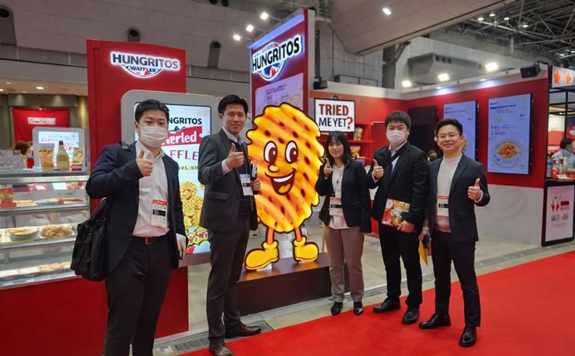 Visitors engage with Hungritos products at its booth during Foodex Japan 2026 in Tokyo Visitors engage with Hungritos products at its booth during Foodex Japan 2026 in Tokyo
