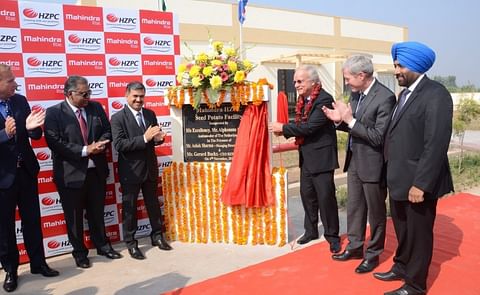 Today, the new Mahindra HZPC aeroponics facility in Mohali was inaugurated by Alphonsus Stoelinga, the Honourable Ambassador of the Netherlands in the presence of Ashok Sharma, MD & CEO-MASL and Gerard Backx, CEO HZPC Holding B.V. Today, the new Mahindra HZPC aeroponics facility in Mohali was inaugurated by Alphonsus Stoelinga, the Honourable Ambassador of the Netherlands in the presence of Ashok Sharma, MD & CEO-MASL and Gerard Backx, CEO HZPC Holding B.V.