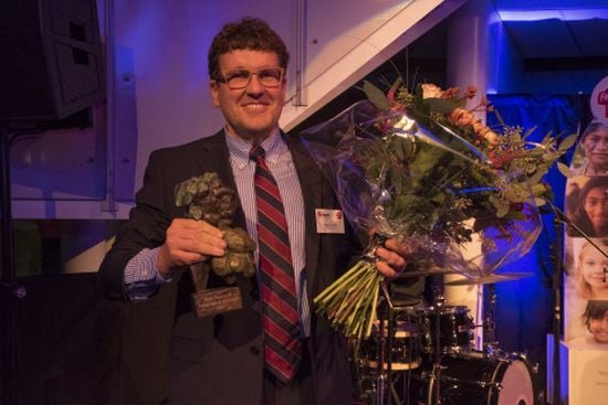 Due to health reasons the trophy was handed to Marie Rasochová’s son, Vlastimil Rasochová. Due to health reasons the trophy was handed to Marie Rasochová’s son, Vlastimil Rasochová.