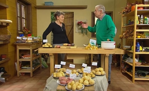 Marie Rasochová (left) during a television show on potatoes in the Czech Republic a few years back Marie Rasochová (left) during a television show on potatoes in the Czech Republic a few years back