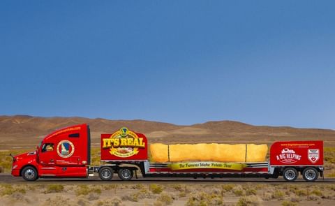 Goodbye to the famous titanic tuber and hello to the newly unveiled, 40-foot long Big Idaho French Fry Truck Goodbye to the famous titanic tuber and hello to the newly unveiled, 40-foot long Big Idaho French Fry Truck