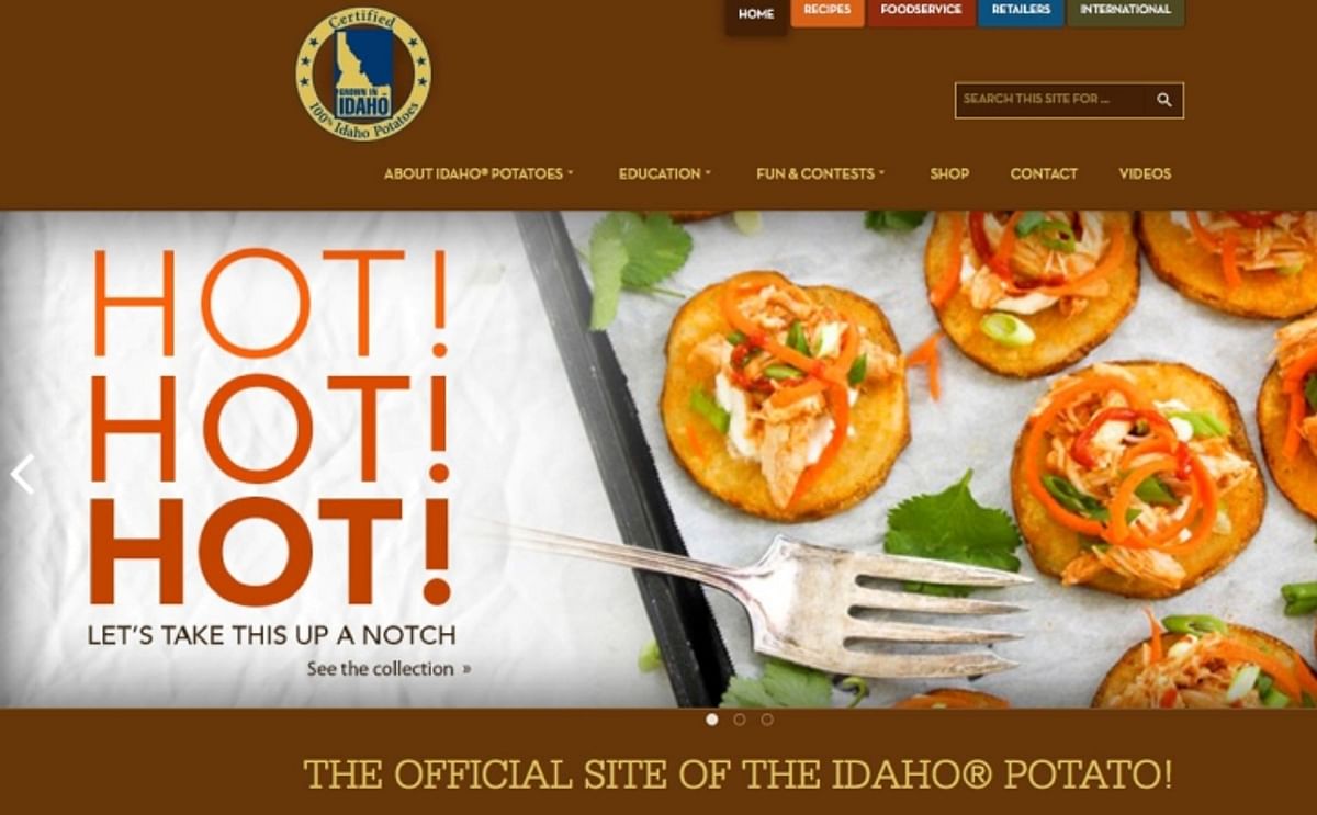 Idaho Potato Commission redesign website Idaho Potato Commission redesign website