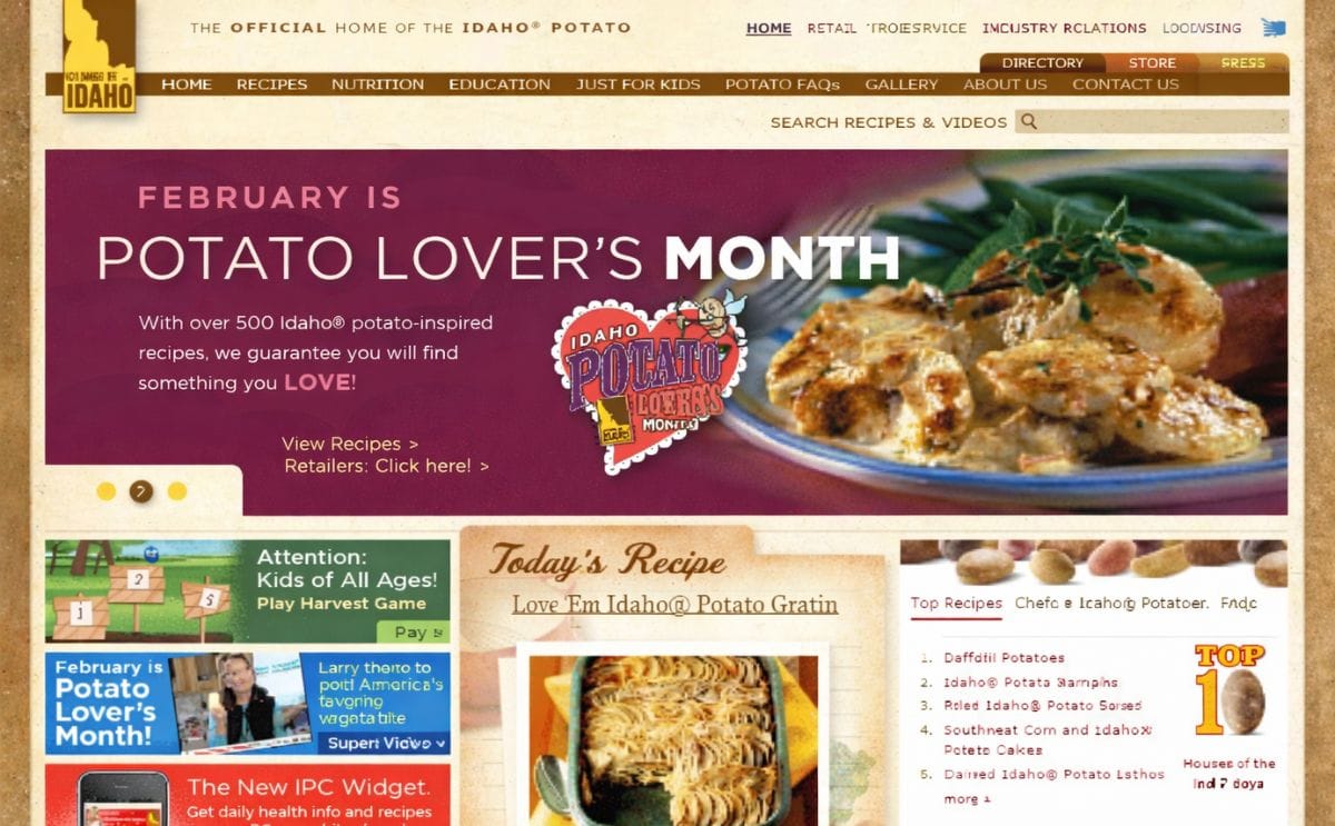Idaho Potato Commission revamps website